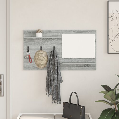 vidaXL Nadwyčajna obešalnik za plašče Siva sonoma 90 x 10 x 50 cm Cene