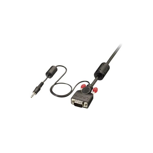 Lindy VGA / utičnica priključni kabel VGA 15-polni utikač, VGA 15-polni utikač 3.00 m crna 37300 VGA kabel Cijene
