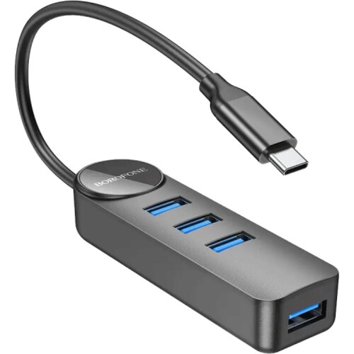 Borofone USB HUB Type-C DH5 Erudite 4 port black, USB3.0 Cijene