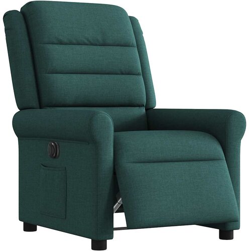 Maison Chic Električni naslanjač - Relax naslanjač temno zeleno blago, (22061645) Cene