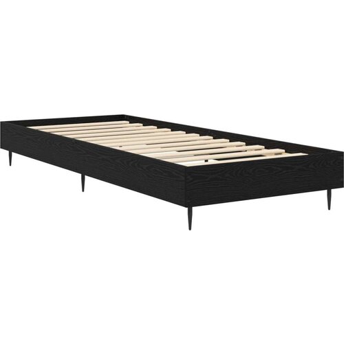  Okvir za krevet Crni hrast 80 x 200 cm Konstruirano drvo - Crni hrast Slike