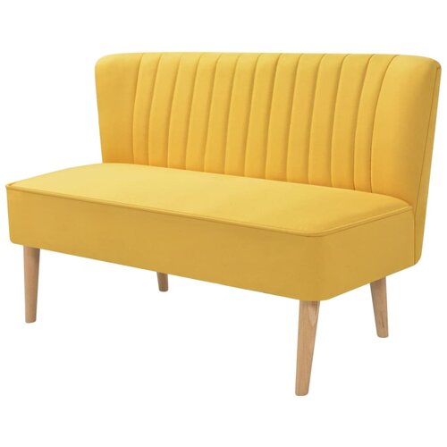 vidaXL Kavč iz blaga 117x55,5x77 cm rumen Cene