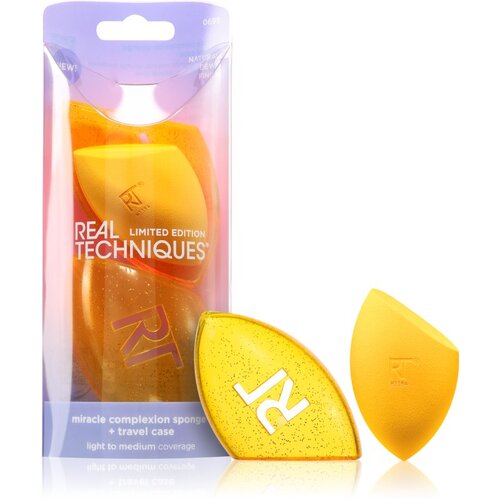 Real Techniques Miracle Complexion Sponge & Case gobica za tekoči puder 2 kos Cene