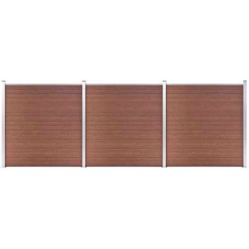 vidaXL vrtna ograda od WPC-a 526 x 186 cm smeđa Cene