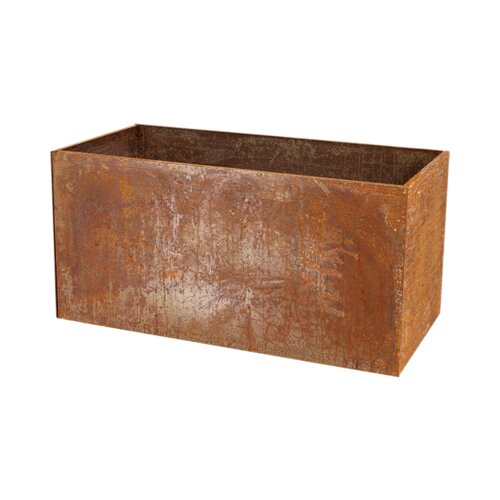  Pravokotno korito iz jekla Corten - 80 x 40 x 40 cm Cene