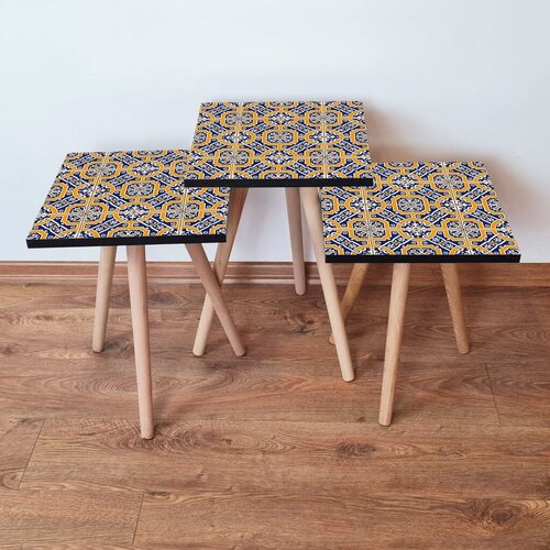 Hanah home set klub stočića 3Shp205, 3 komada, Šarena Cene