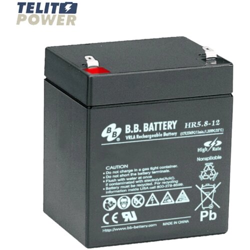 BB Tech Akumulator 12V 5.8Ah HR5.8-12 BB Battery terminal T2 Slike