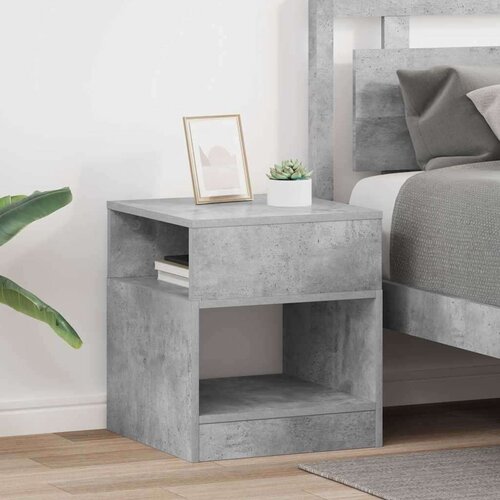  Stranska miza 2 pcs Betonsko siva 40,5 x 40 x 45 cm, (5000201672) Cene