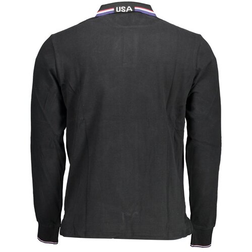 U.S. Polo Assn. US POLO MEN&amp;#039;S LONG SLEEVED POLO BLACK Slike