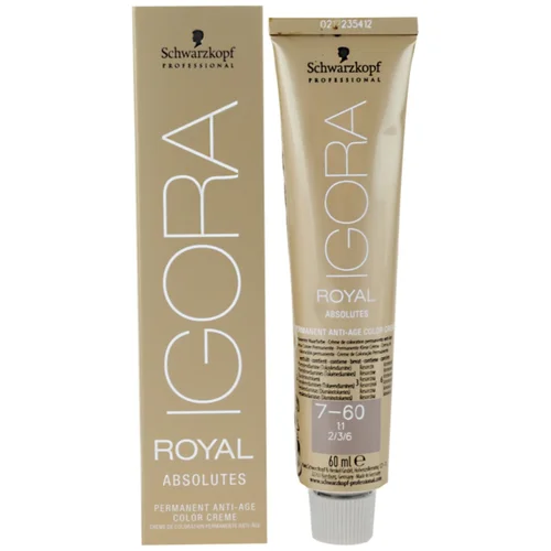 Schwarzkopf Professional IGORA Royal Absolutes barva za lase odtenek 6-60 Dark Blonde Chocolate Natural 60 ml