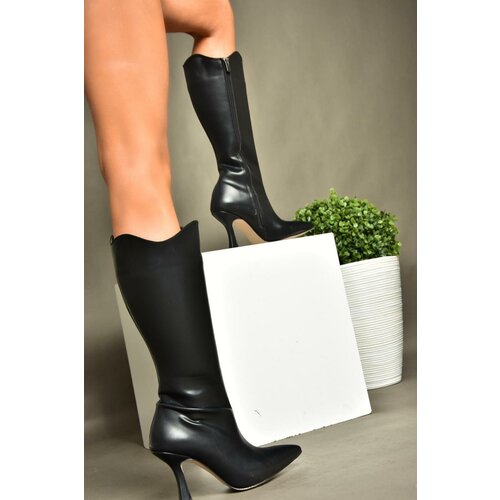 Fox Shoes R820020109 Women's Black Thin Heeled Boots Slike