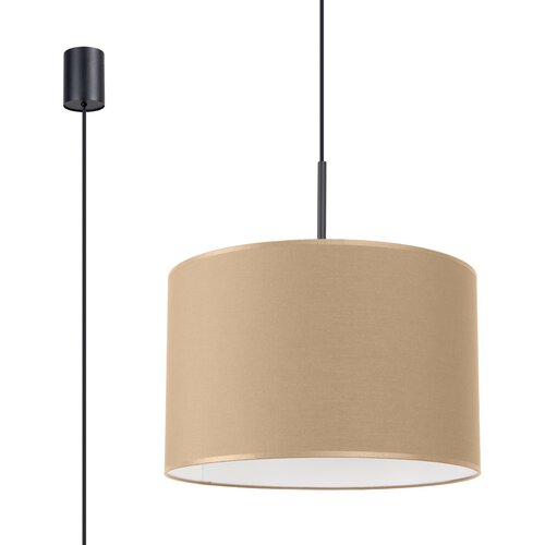 Sollux Lighting Sollux SL.1849 - Luster na sajli NEVIA 1xE27/15W/230V prečnik 40 cm taupe Cene