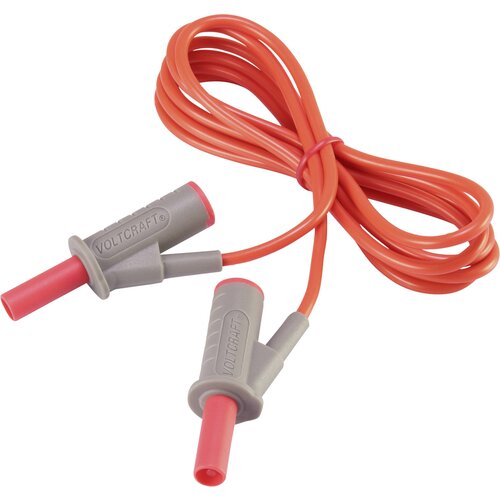 Voltcraft Visokofleksibilni varnostni merilni kabel [lamelni vtič 4 mm - lamelni vtič 4 mm] 1.5 m rdeče barve MSB-501 10 A, (20422877) Cene