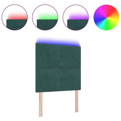  LED Uzglavlje Tamno Zelena 100 cm Bar&amp;scaron;un Slike