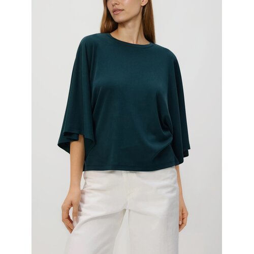 Reserved Majica kimono s viskozom - tamnotirkizno Cijene