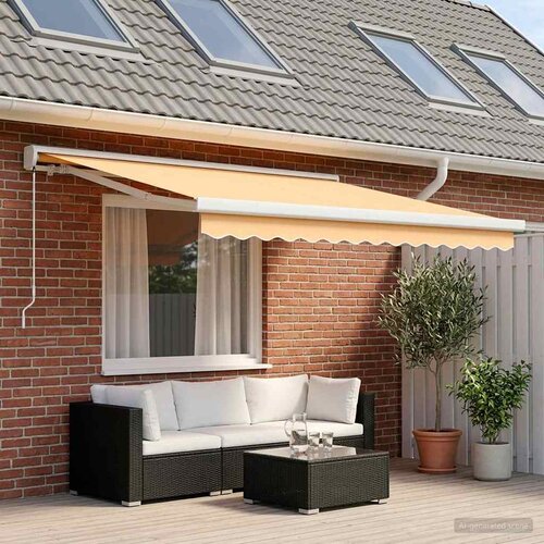  Povlačivi tende Pijesak 300 x 250 cm Platno i Aluminij Cene