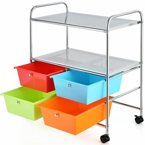 Costway Organizator na kolesih Kabinet 4 predali, (5000231814) Cene