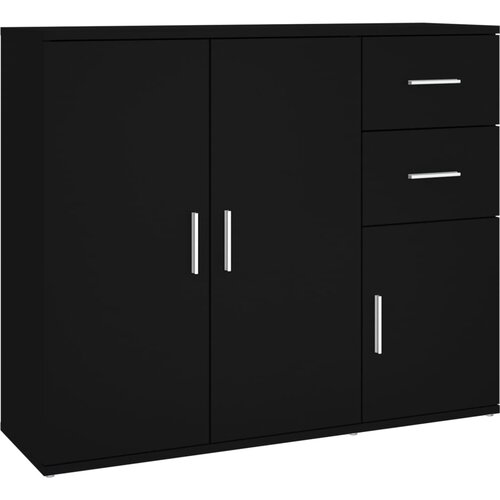 Maison Chic Komoda - Predalnik črna 91x29,5x75 cm inženirski les, (21715848) Slike