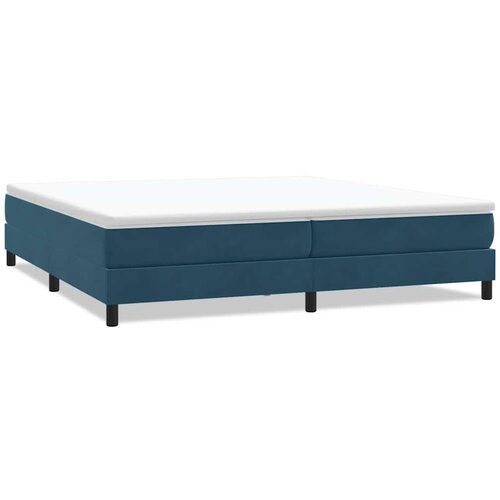 Box Spring krevet bez madracem tamnoplavi 200x220 cm bar&amp;scaron;un Slike