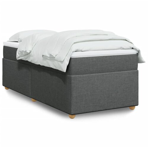  The Living Store Box spring postelja z vzmetnico temno siva 80x200 cm blago - Box Spring Postelja, (21515526) Slike
