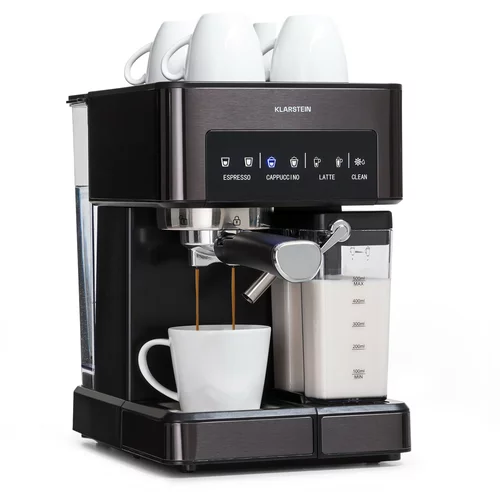 Klarstein Arabica Comfort, aparat za espresso, 1350W, 20 bara, 1,8 l, upravljačka površina osjetljiva na dodir