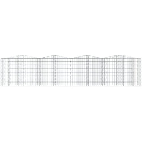  Lučna gabionska povi&amp;scaron;ena gredica 400x50x100cm pocinčano željezo Slike