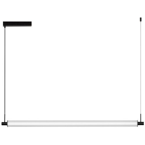 Nova Luce Mat črna aluminijasta LED zatemnitvena viseča svetilka s steklenim senčilom Glovia &ndash; Cene