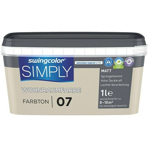 SWINGCOLOR Stenska barva SIMPLY (- Št. 07, Mat, 1 l) Cene