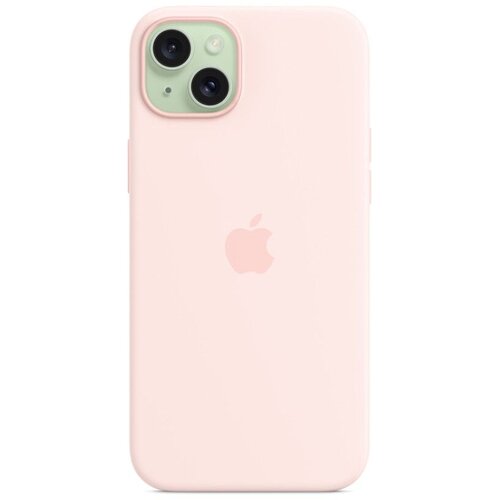 Apple silikonski ovitek za iPhone 15 Plus z MagSafe - Svetlo roza (MT143ZM/A) Slike