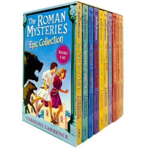  The Roman Mysteries Epic 10 Books Collection Box Set - Caroline Lawrence Cene