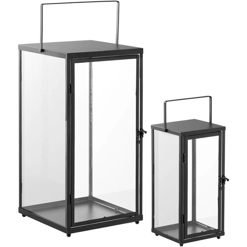 House Nordic Steklene lanterne v kompletu 2 ks (vi&amp;scaron;ina 50 cm) Ibra &amp;ndash; Slike