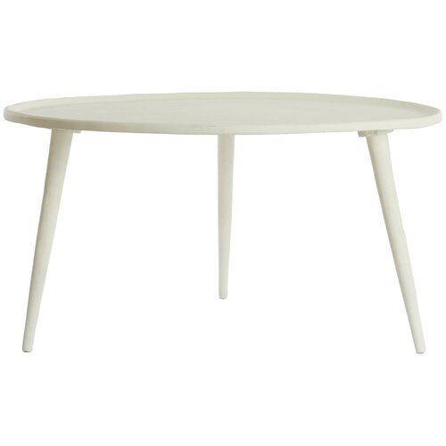 Light &amp;amp; Living Kremno bela kovinska okrogla mizica &amp;oslash; 67,5 cm Babina &amp;ndash; Slike