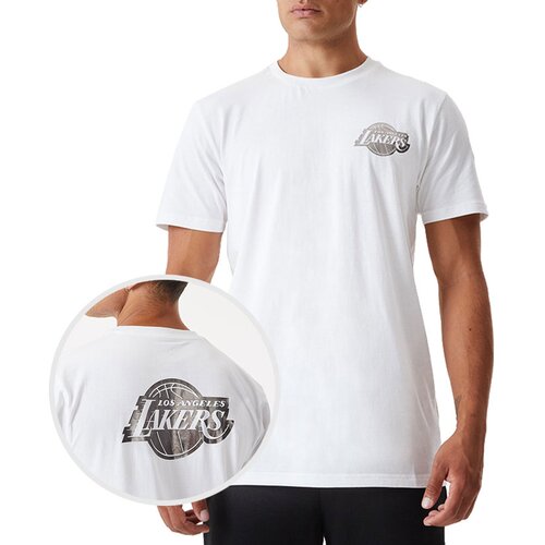 New Era mu&amp;scaron;ka Los Angeles Lakers Metallic majica Slike