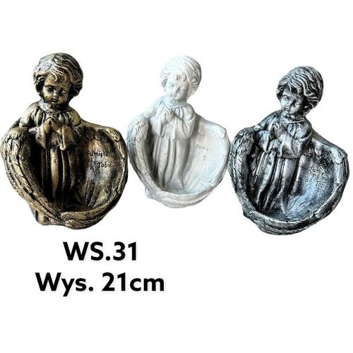 Mondex Figurica Klečečega Angela Mislim Nate9,5X13,5X30Cm Siva, (5000158502) Slike