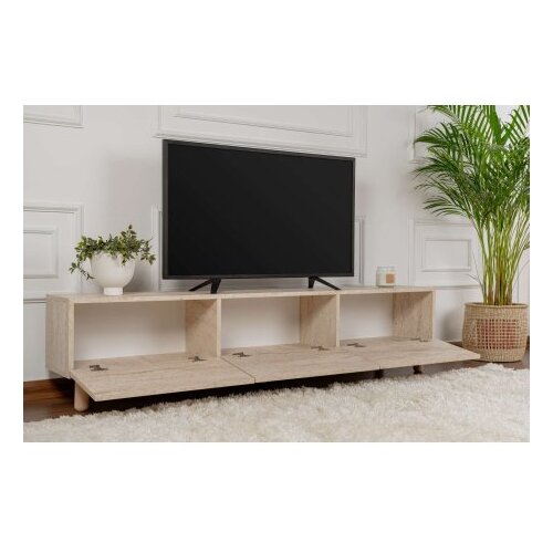 Hanah home tv polica alvin travertine Slike