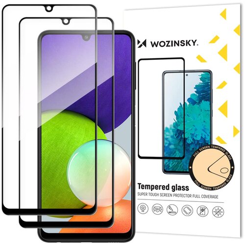 Wozinsky 2 x kaljeno staklo puna pokrivenost s okvirom za Samsung Galaxy A22 5G Cijene