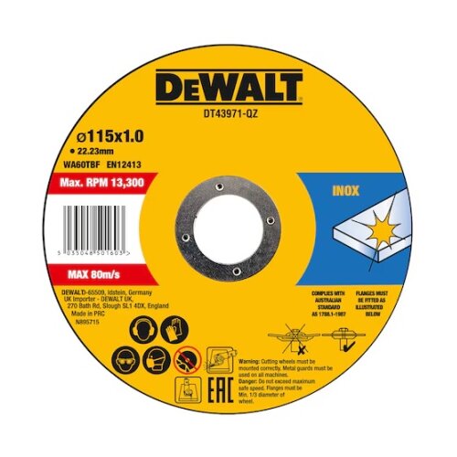 Dewalt DT43971 Rezni disk za inox 115x22.23mm ( DT43971 ) Slike