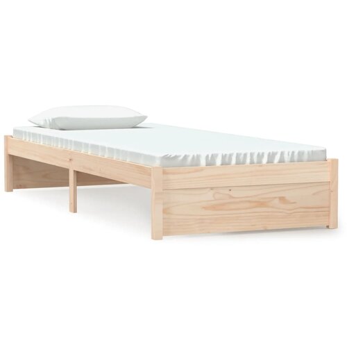 VidaXL Posteljni okvir trden les 75x190 cm, (20646655) Slike