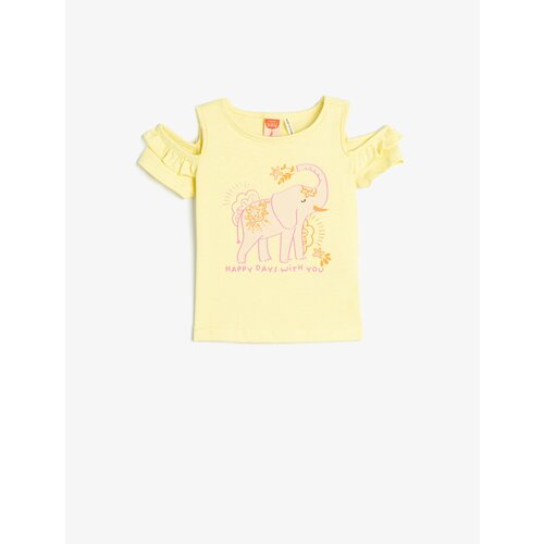 Koton T-Shirt - Yellow - Regular fit Slike