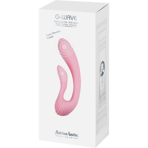 Adrien Lastic G-wave Rechargable U-Shaped Dual Rabbit Vibrator Pink Slike