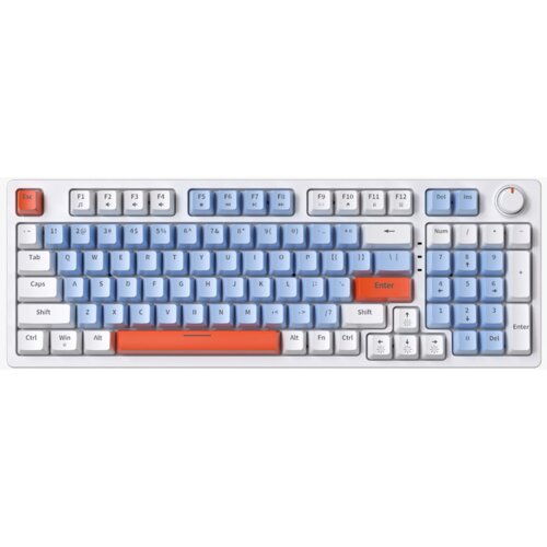 mehanicka tastatura zifriend ZA981 plavo bela (crveni switch) Slike