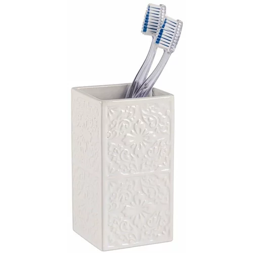 Wenko bijela keramička šalica za četkice za zube cordoba