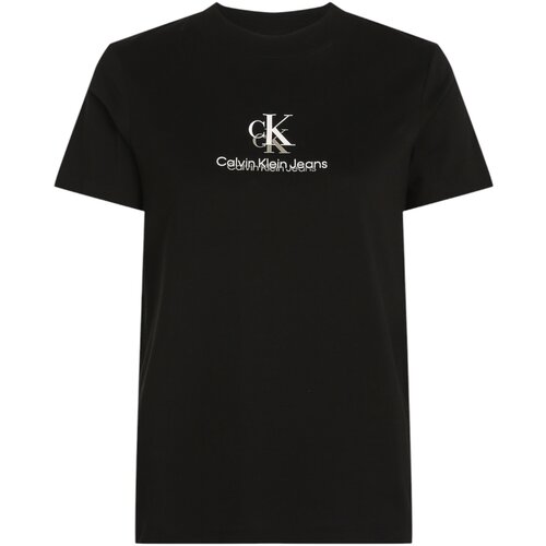 Calvin Klein Jeans Majice s kratkimi rokavi SHADOW GRAPHIC REGULAR J20J225545 Črna Slike