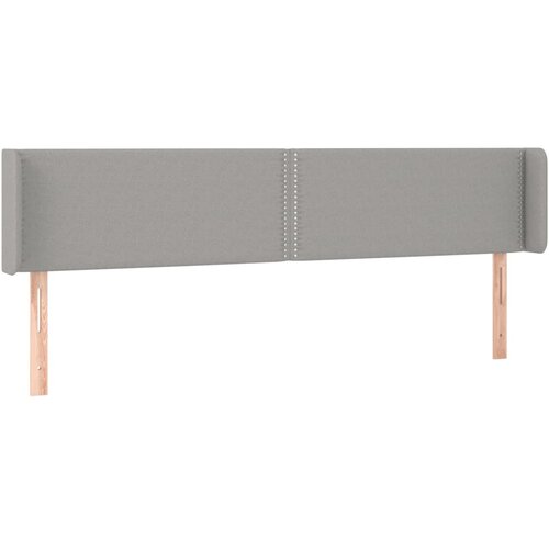 Maison Chic vzglavna omarica - nočna omarica - posteljna omarica z u&amp;scaron;esi svetlo sivo 183x16x78/88 cm blago, (21707972) Slike