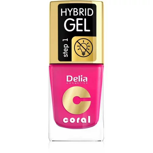Delia Cosmetics Coral Nail Enamel Hybrid Gel gel lak za nokte nijansa 03 11 ml