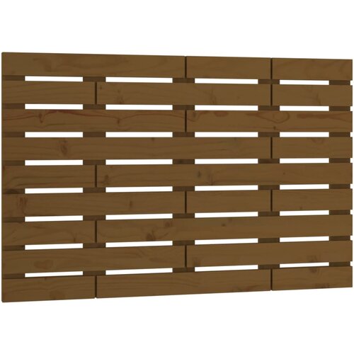 Maison Chic stensko posteljno vzglavje - vzglavna omarica - nočna omarica medeno rjavo 106x3x63 cm borovina, (21706619) Cene