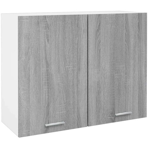 Viseći Viseča omarica siva sonoma 80x31x60 cm inženirski les, (21220825) Slike