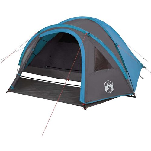 vidaXL &Scaron;otor za kampiranje za 4 osebe moder 300x250x132 cm 185T taft Cene