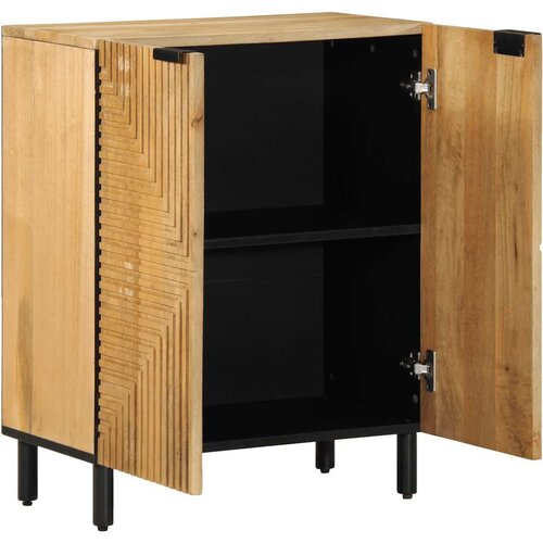 VidaXL Bivak Brown 60x33x75 cm Masivni les Mango Slike