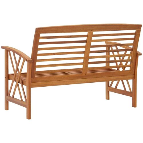 VidaXL Vrtna klupa 119 cm od masivnog bagremovog drva Slike